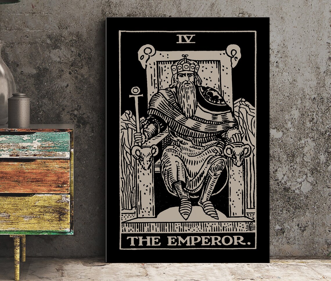The Emperor Tarot Card, Astrology Tarot Poster - Image 3