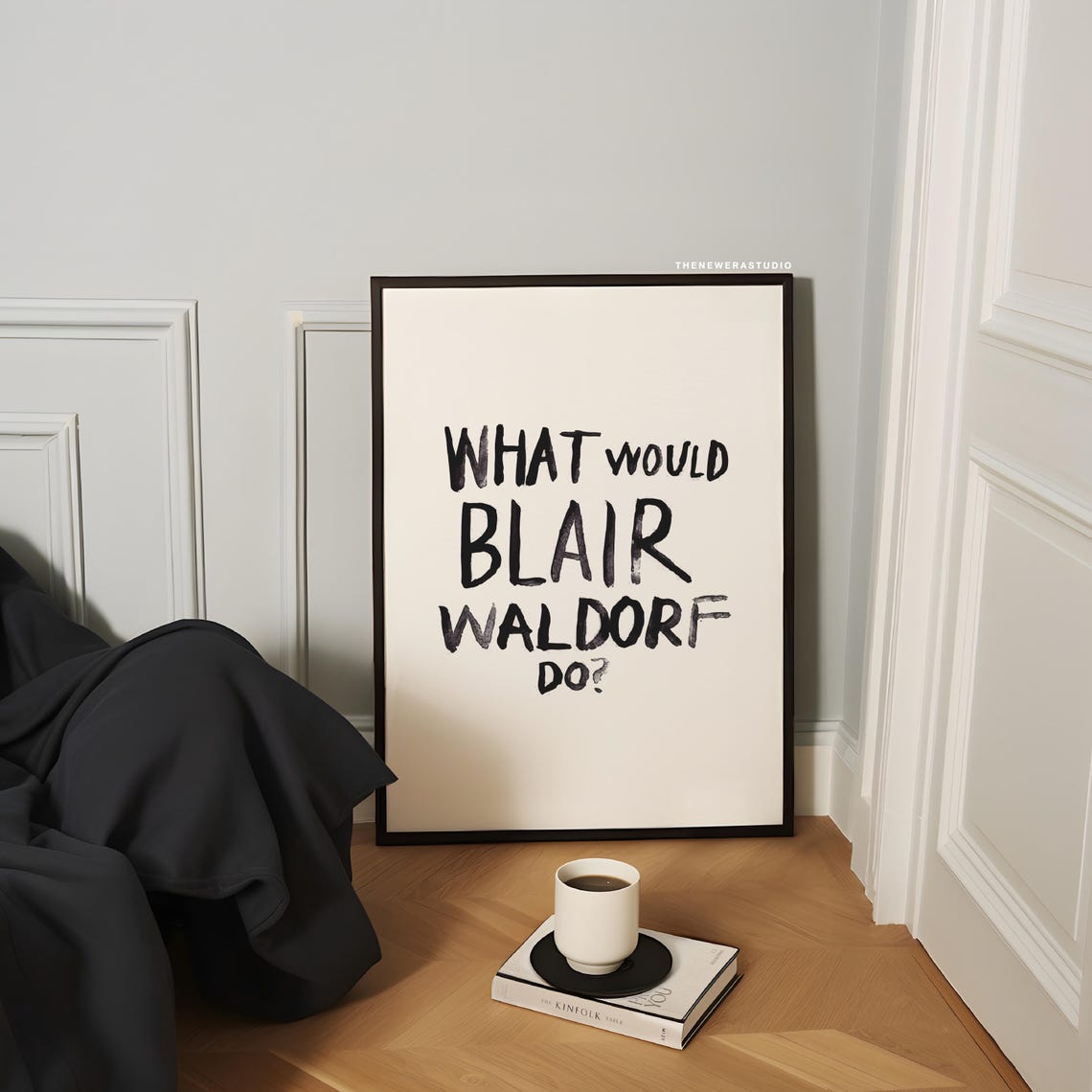 What Would Blair Waldorf Do Watercolor Quote Word Art Poster