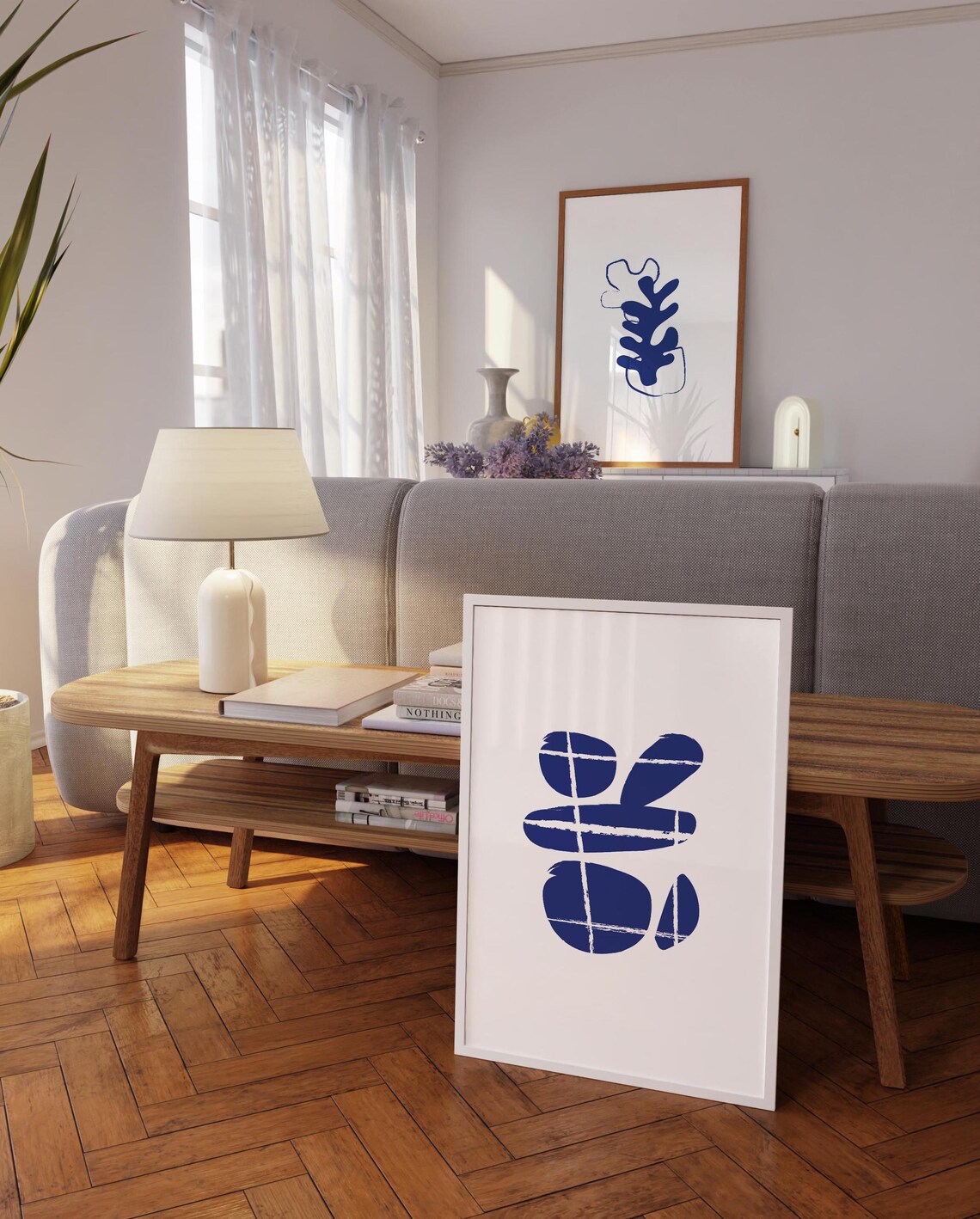 Matisse Print Japandi Style Blue Abstract Art Print Living Room Decor Boho Wall Art Trendy Wall Decor Print - Image 5