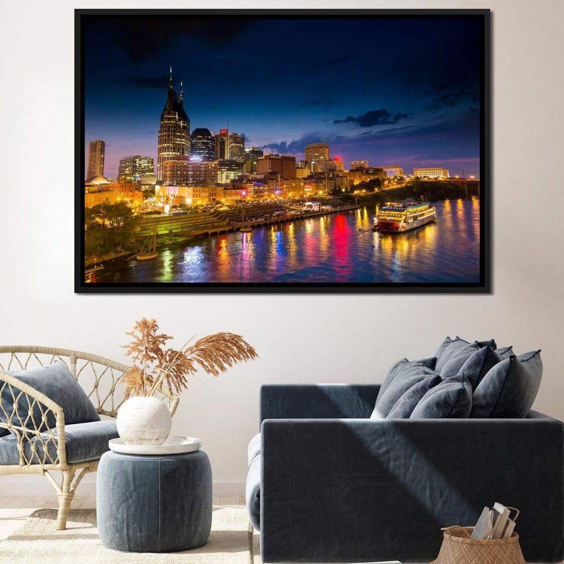 Nashville Skyline Travel Poster