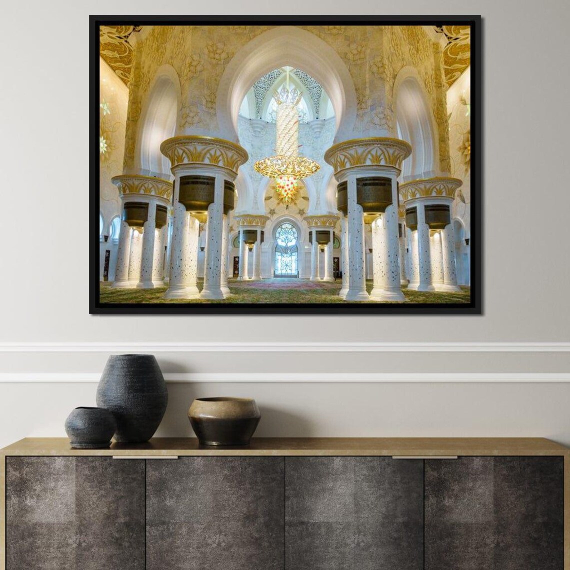 Sheikh Zayed Grand Mosque, Islamic Patterns Wall Art Print - Image 2