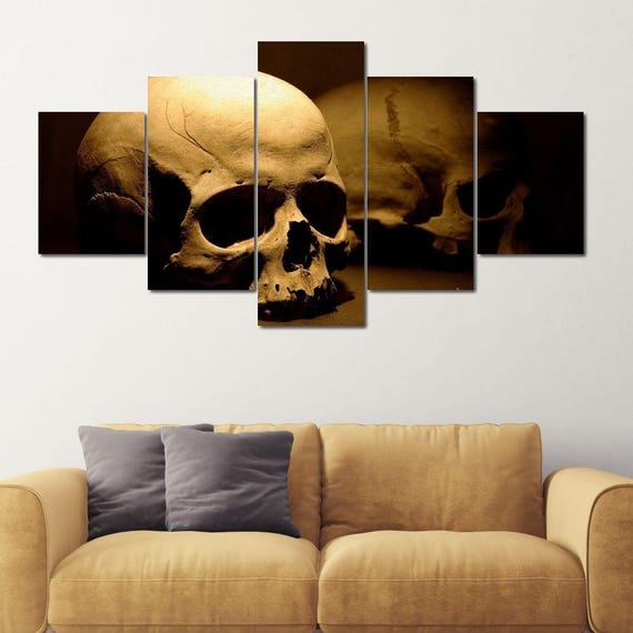 Dark Skulls - Moody Skull Art Print