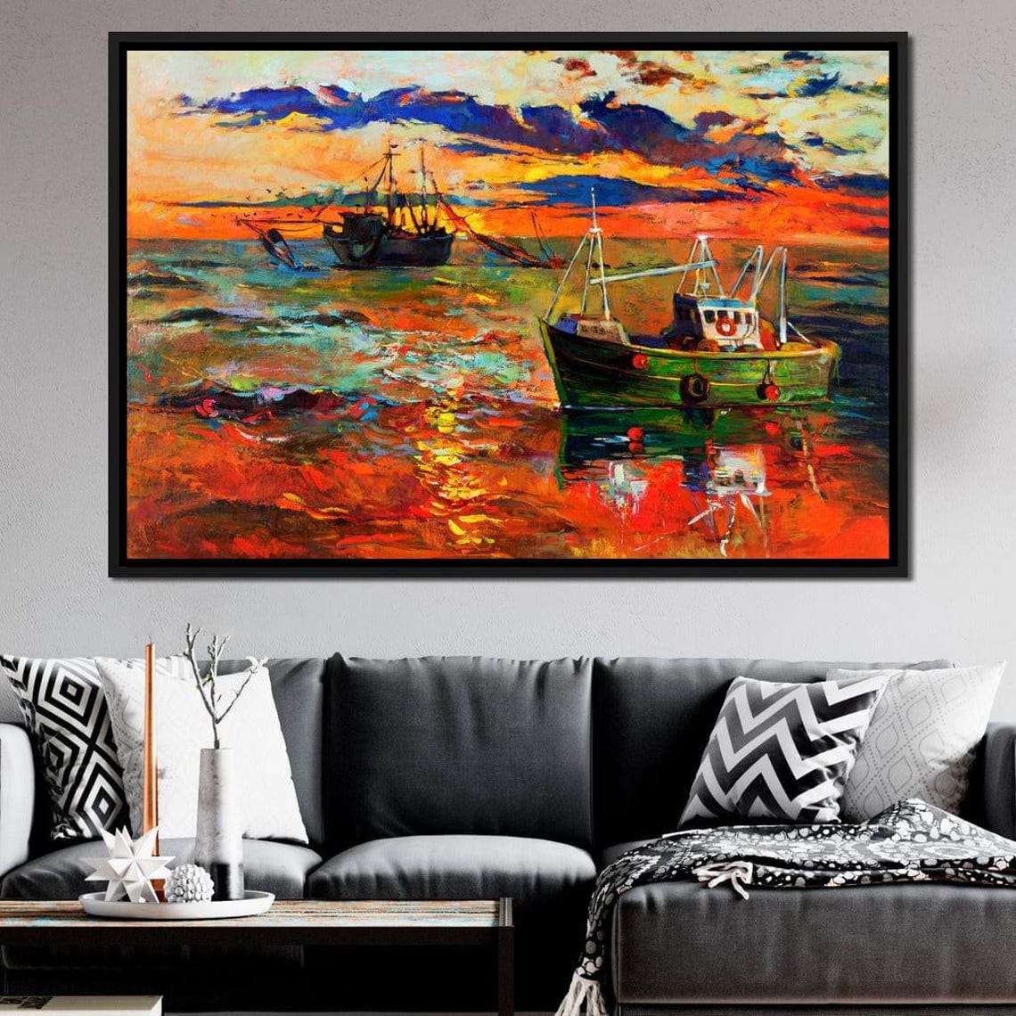 Fishing Boats - Coastal Art Print