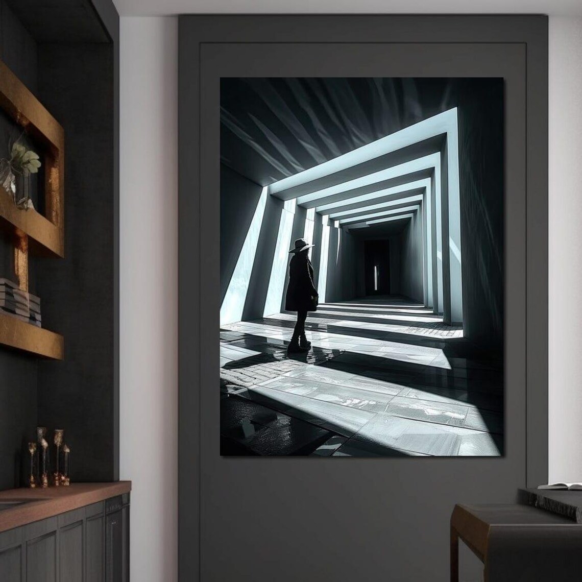 Geometric Solace Minimalist Architectural Art Print - Image 4