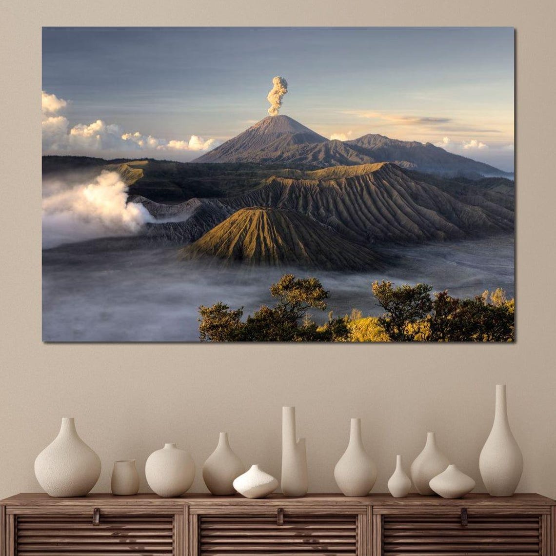 Bromo Volcano Landscape Art Print - Image 4