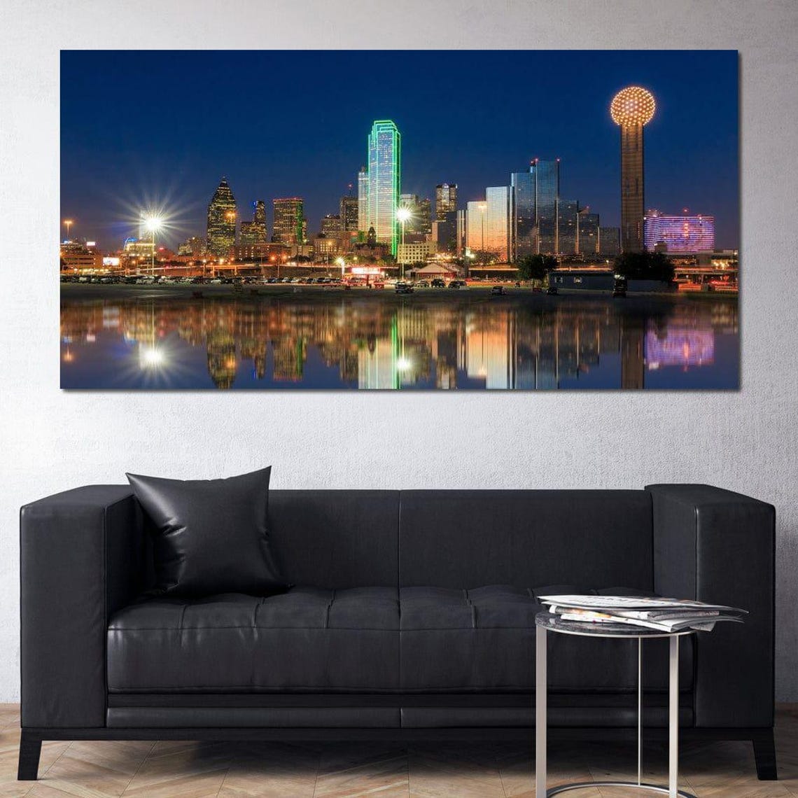 Dallas Skyline Cityscape Art Print - Image 3