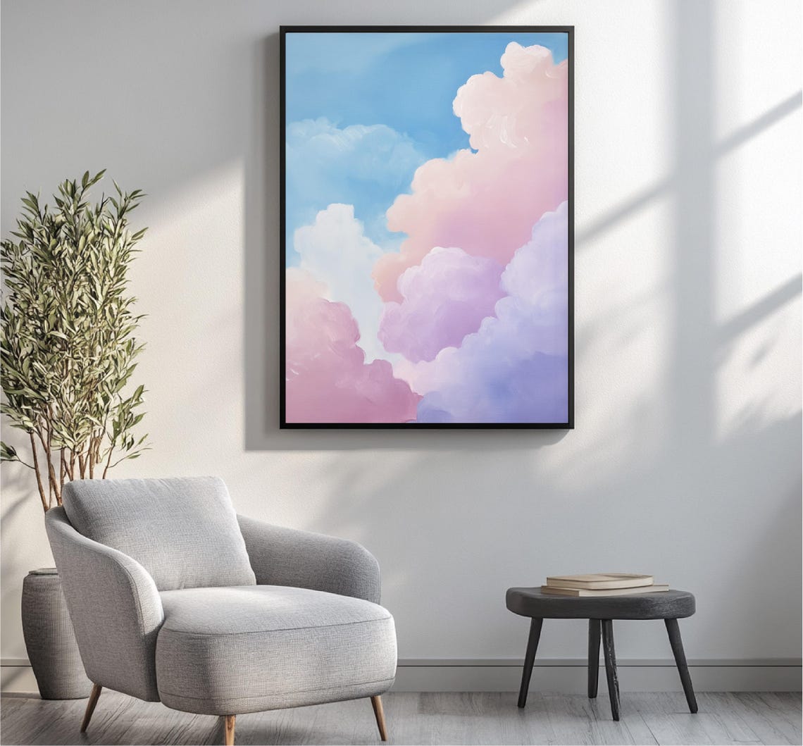 Clouds And Sky Landscape Picture Landscape Wall Art Dining Room And Bedroom Decoration Art - Image 5