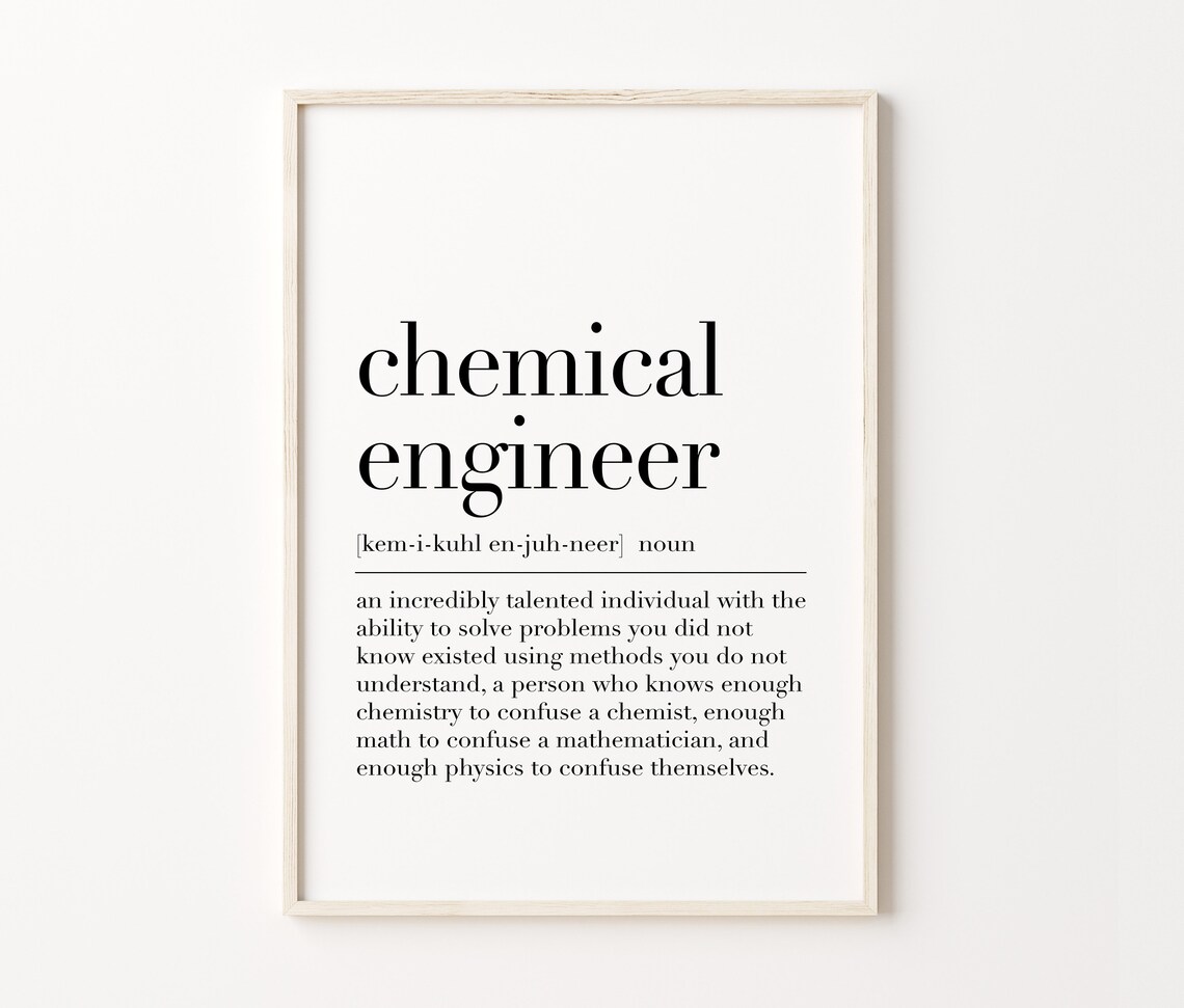 Chemical Engineer Poster Chemical Engineer Gifts Chemical Engineer Definition Print Chemical Engineer Wall Art Decor - Image 4