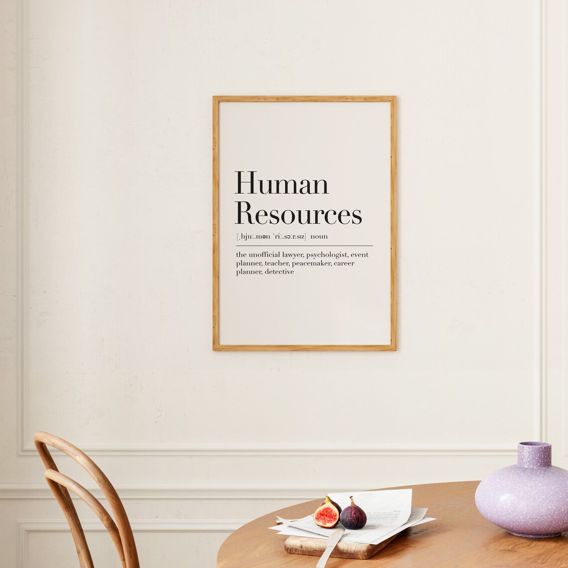 Human Resources Human Resources Print Human Resources Poster Human Resources Definition Human Resources Wall Decor - Image 2
