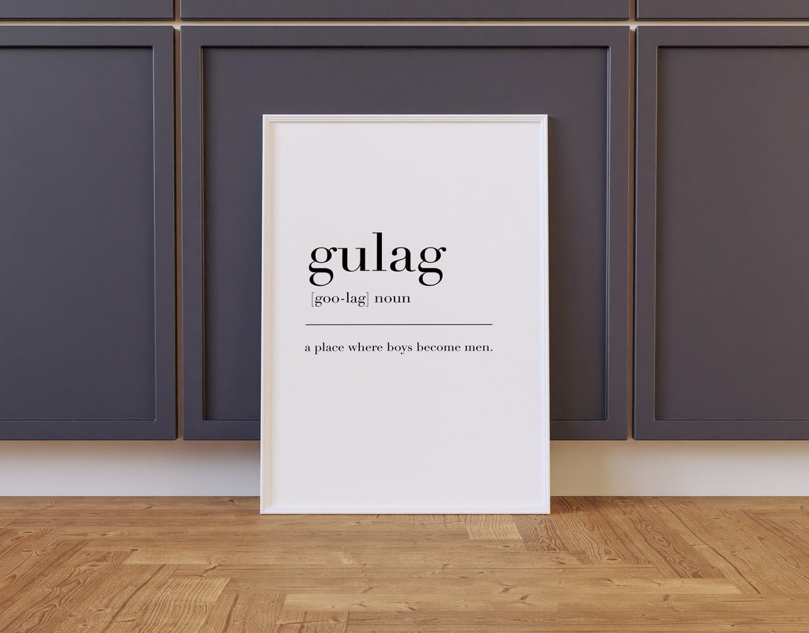Gulag Dictionary Definition Print Funny Gamer Noun Quote Poster - Image 2