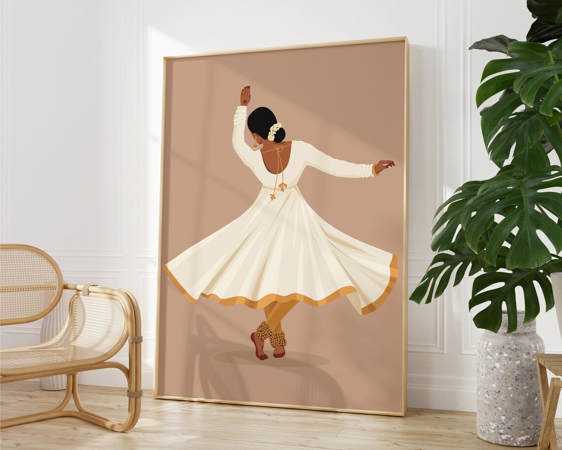 Kathak Dancer - South Asian Art - Image 2