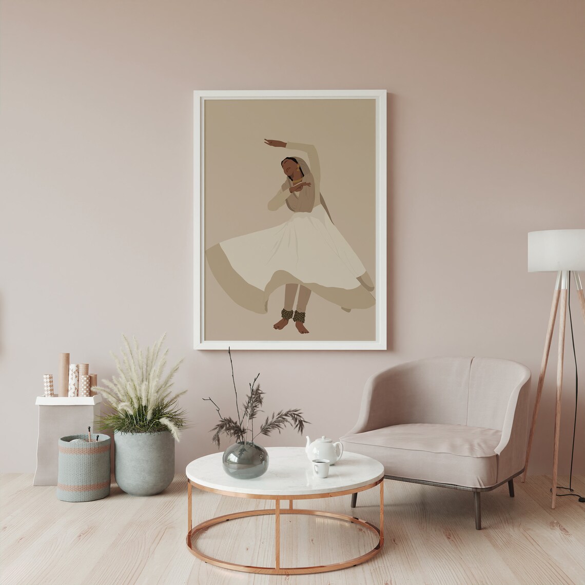 Sufi Kathak Dancer, South Asian Art Print - Image 7