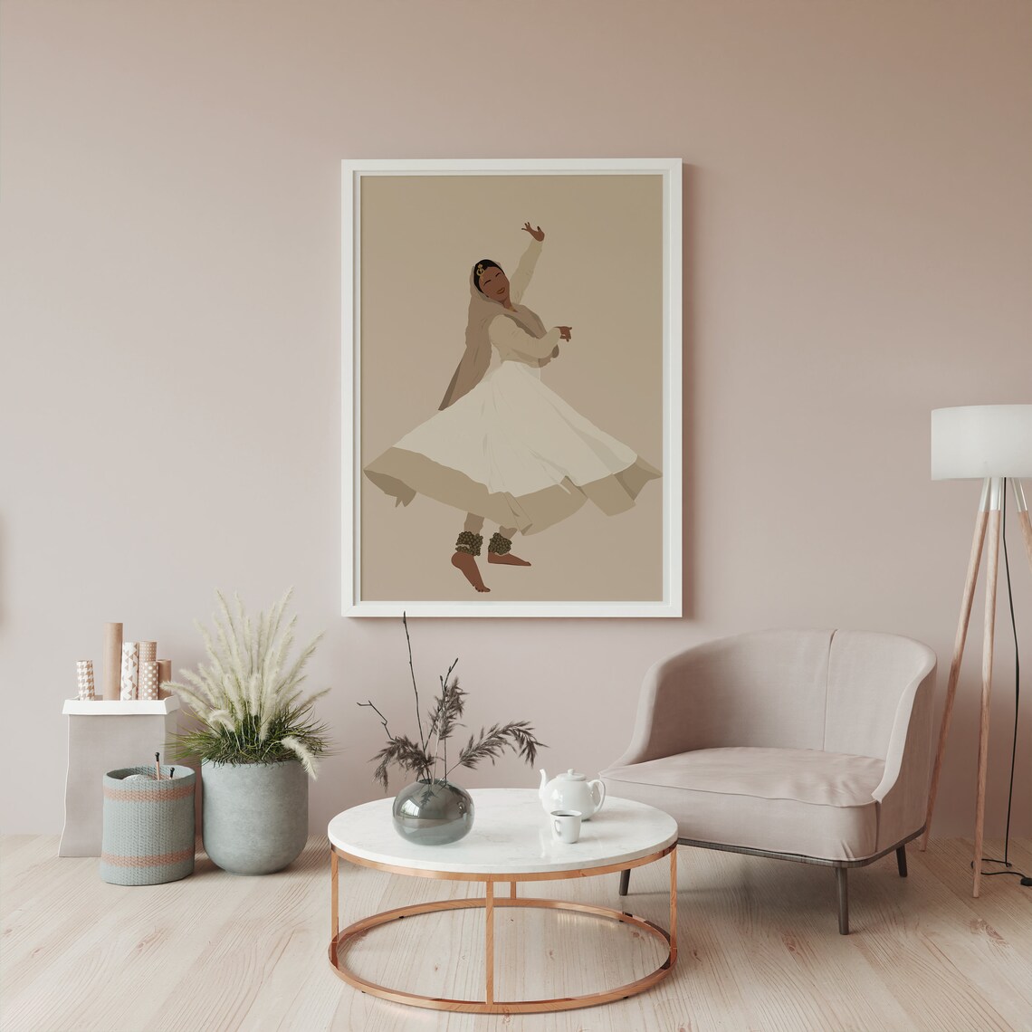 Sufi Kathak Dancer Poster, Indian Woman Art - Image 8
