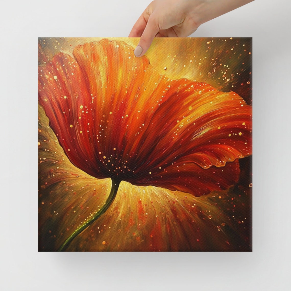 Red Poppy Print Large Painting Print Flower Wall Art Nature Art Poppy Art Poppy Painting Print Large Red Wall Art