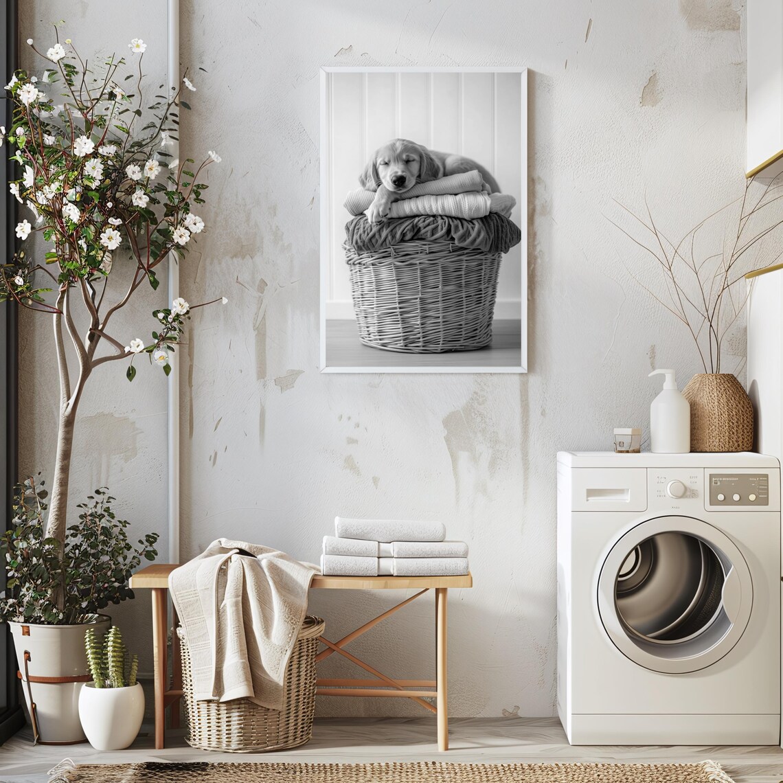 Golden Retriever Laundry Room Art Print, Dog Lovers - Image 2