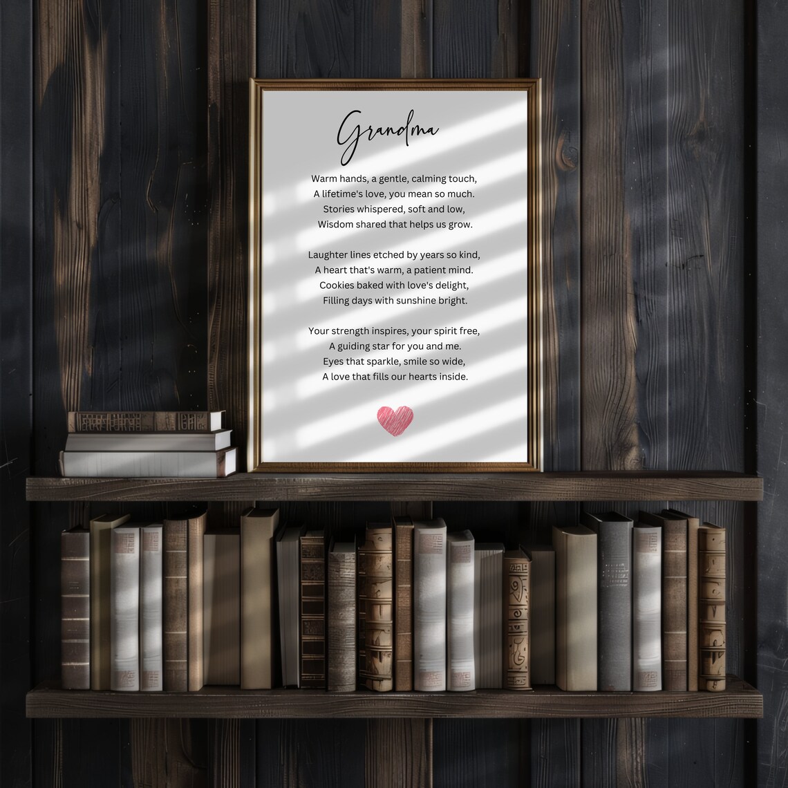 Sweet Grandma Poem Heartfelt Gift From Grandkids Christmas Poster - Image 3