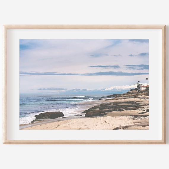 San Diego California Rocky Beach Waves Ocean Surf Photo Poster
