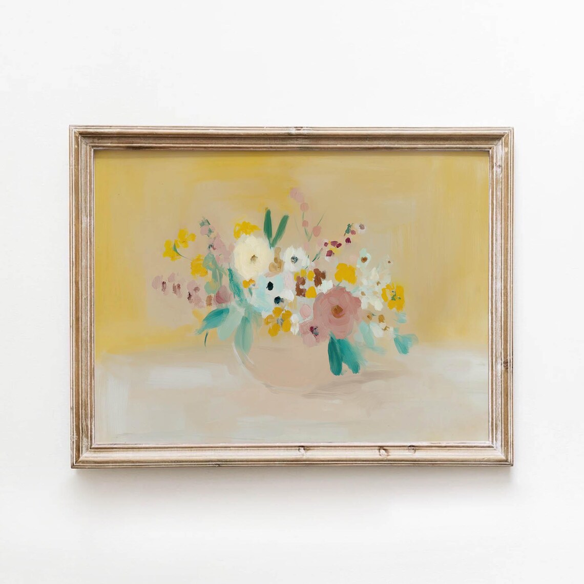 Spring Floral Bouquet, Vintage Botanical Poster