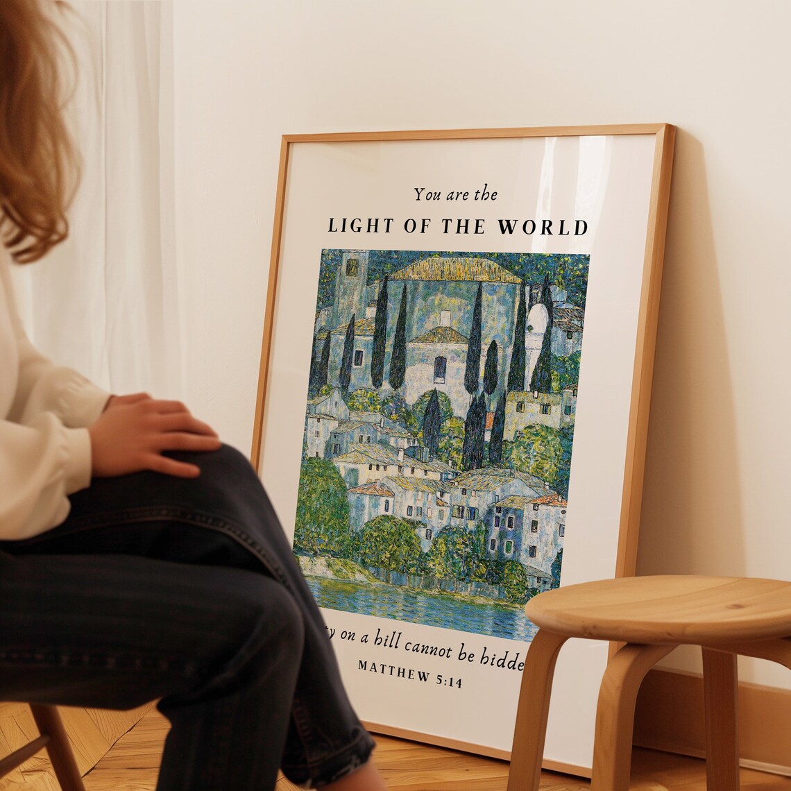 You Are The Light Of The World City On Hill Matthew 5 14 Bible Poster - Image 4