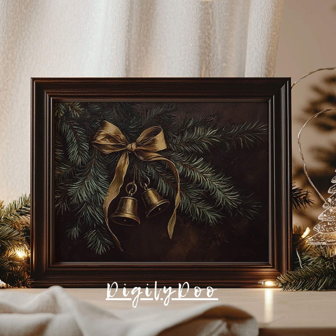 Christmas Pine Tree Winter Holiday Art Print