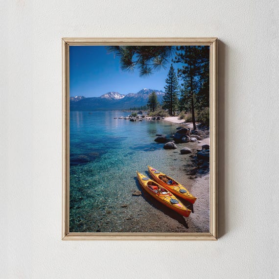 Lake Tahoe Wall Art Print Turquoise Water Landscape Photography