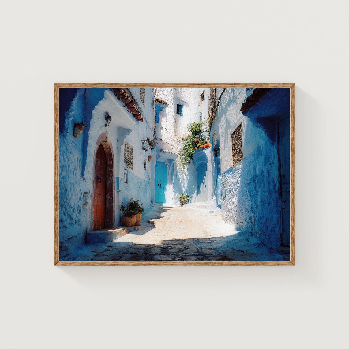 Chefchaouen Blue Alley Old Town Morocco Travel Photography Print
