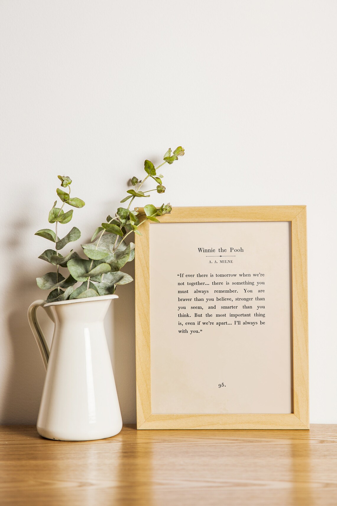 Winnie The Pooh Quote Art Print, A.A. Milne - Image 2