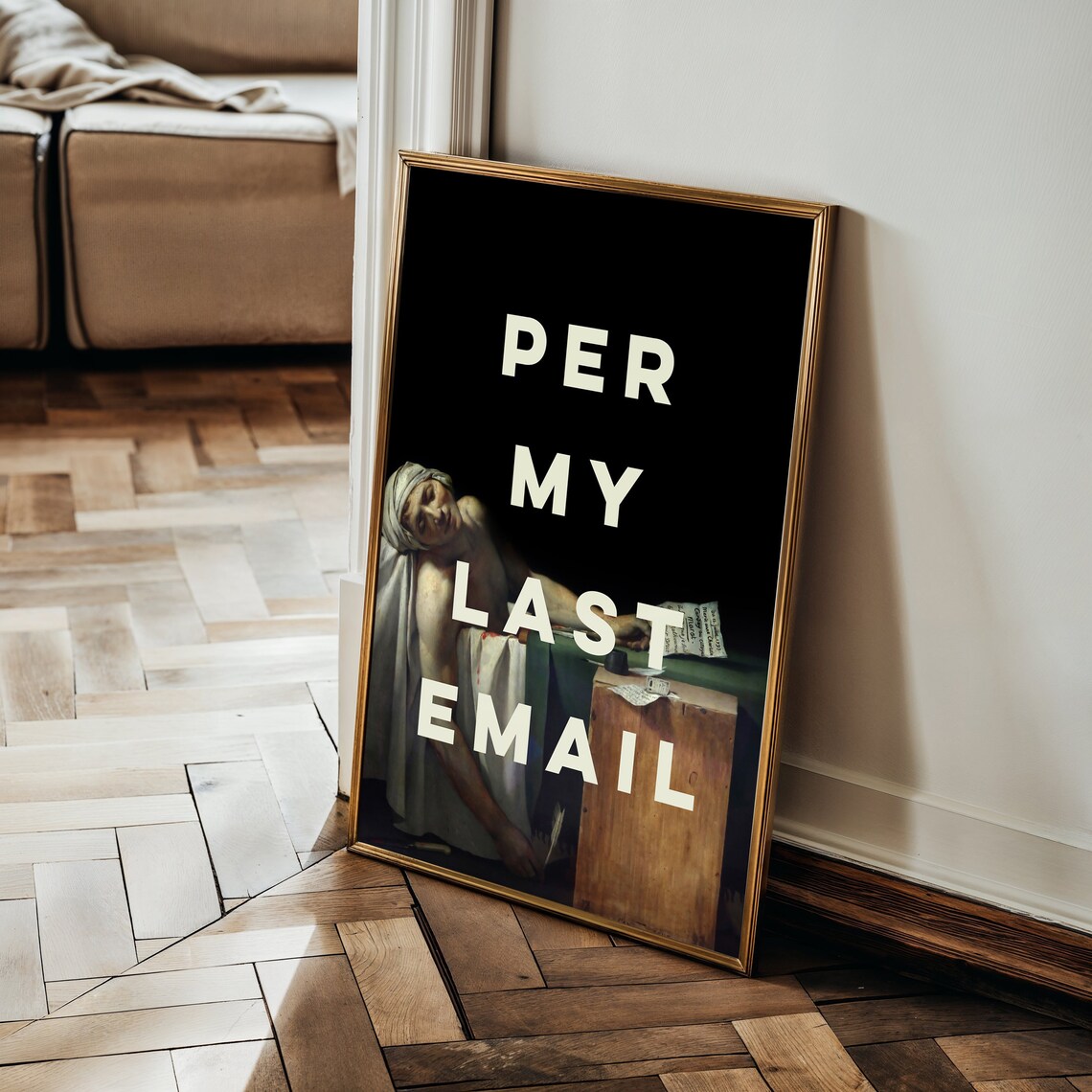 Per My Last Email Funny Quote, Office Decor Art Print - Image 2