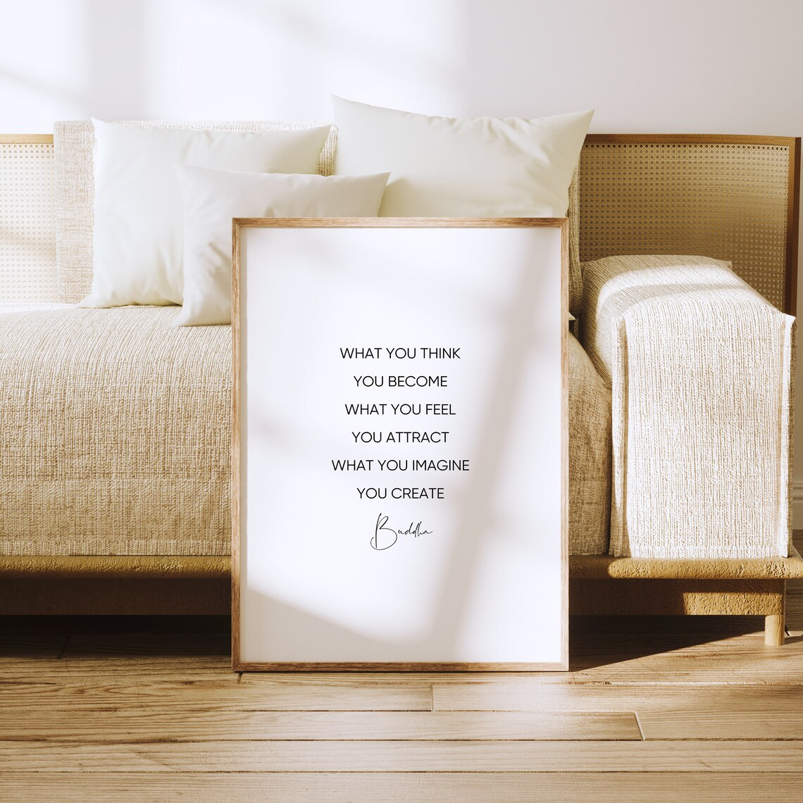 Buddha Quote Typography Art Print for Yoga Space - Image 3