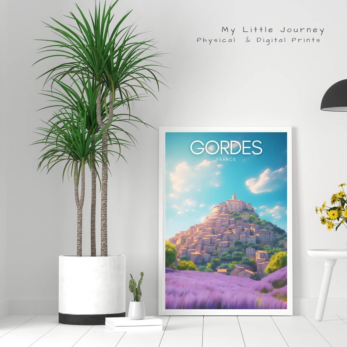 Gordes Travel Poster, Provence French City Art - Image 2