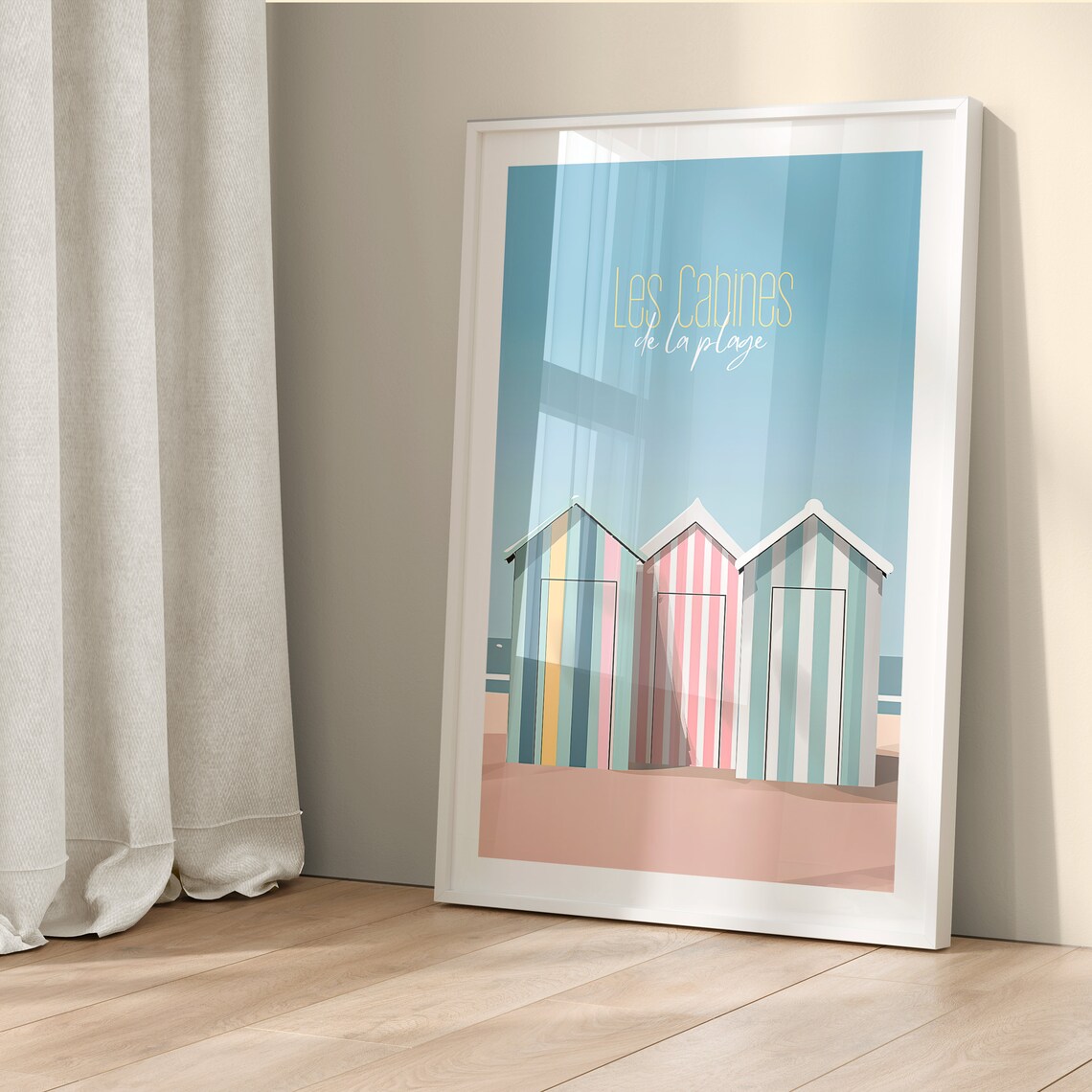 Beachy Seaside Print, Coastal Nautical Decor - Image 5