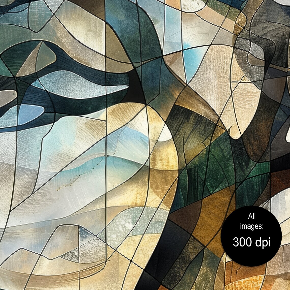 Abstract Cubist Tree Abstract Tree Art - Image 4