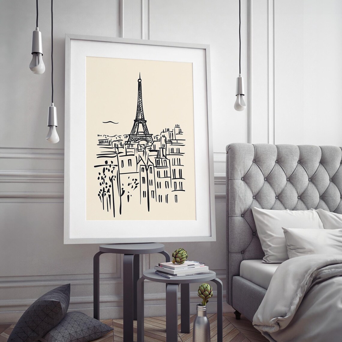 Paris Eiffel Tower Line Art, Minimalist Travel Poster - Image 5