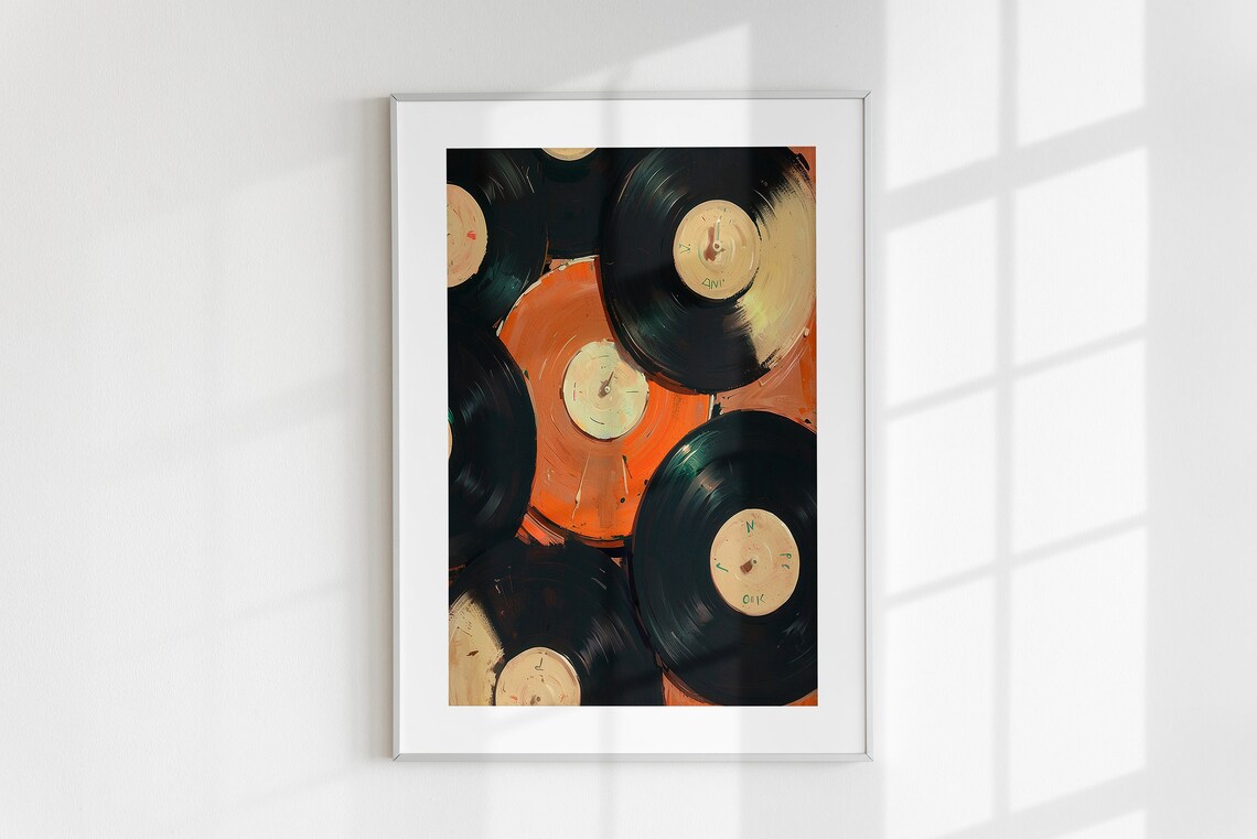 Vintage Record Eclectic Music Poster Print - Image 4