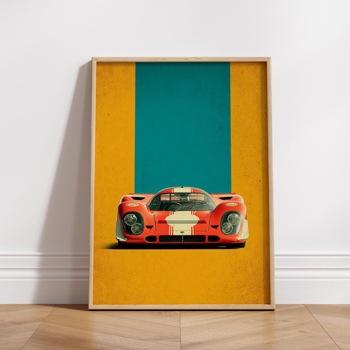 Retro Racing Car Vintage Motorsport Poster