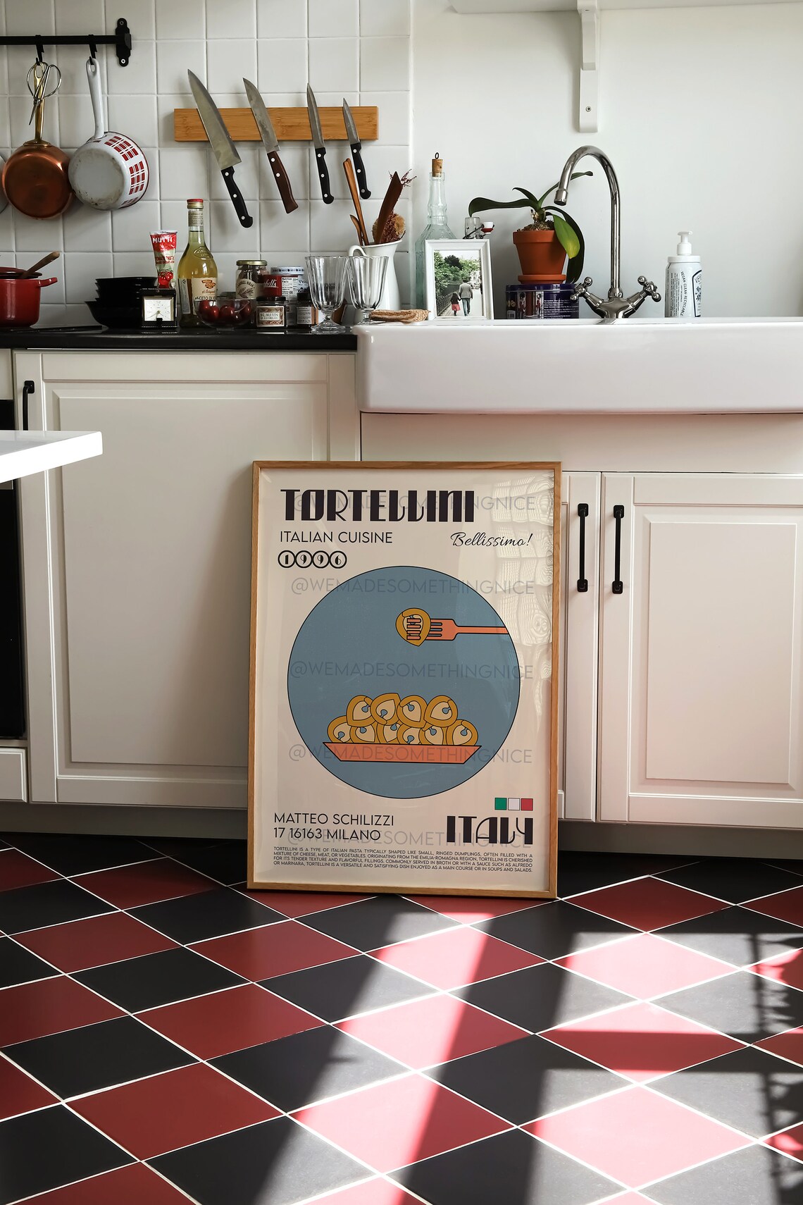 Tortellini Poster, Retro Kitchen Art Print - Image 2