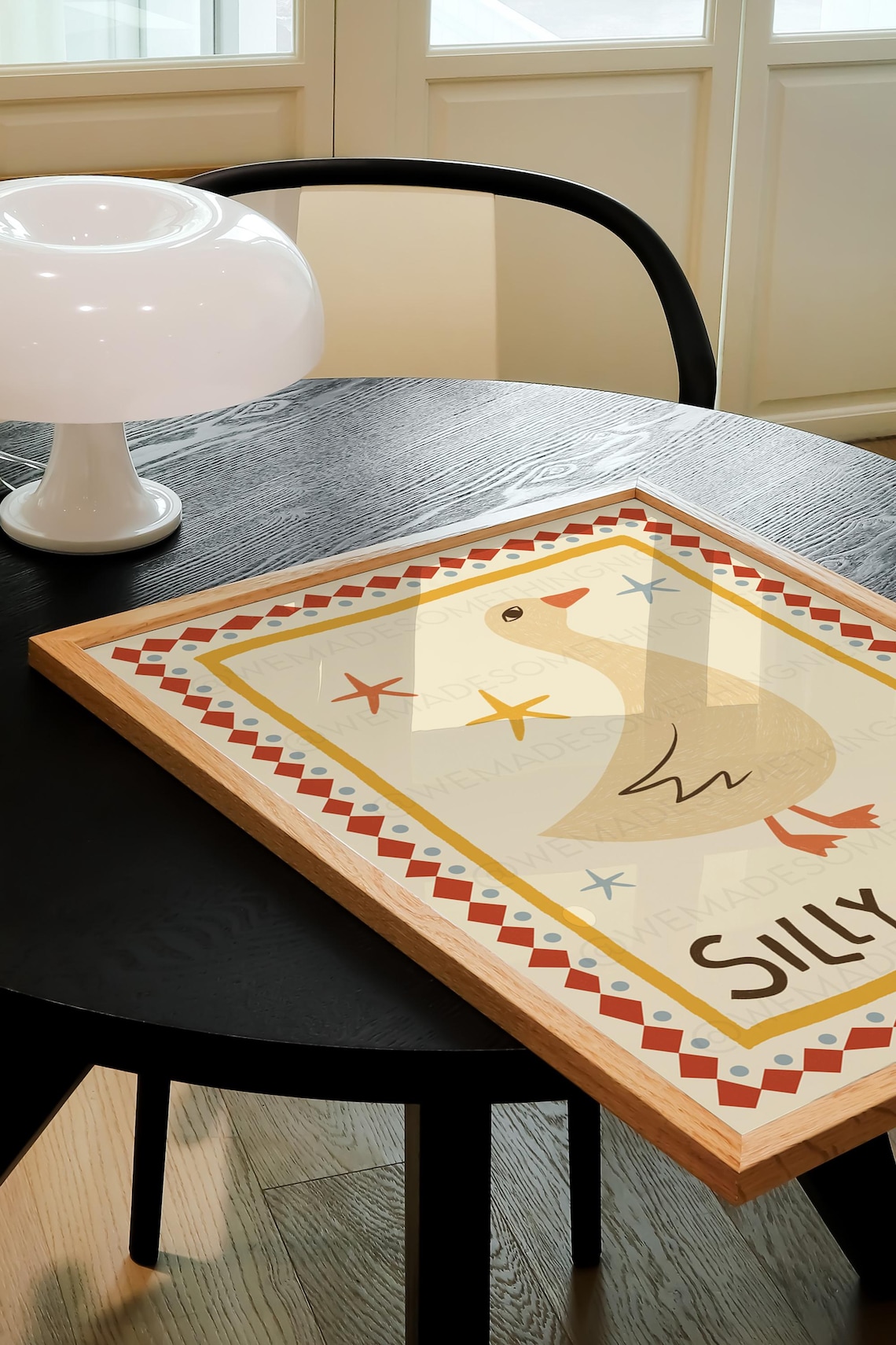 Silly Goose Retro Nursery Wall Art Print - Image 2