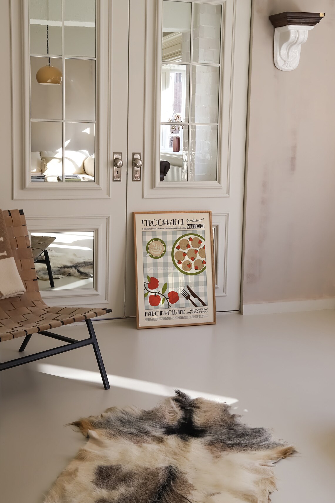 Stroopwafel Poster, French Retro Scandinavian Kitchen - Image 2