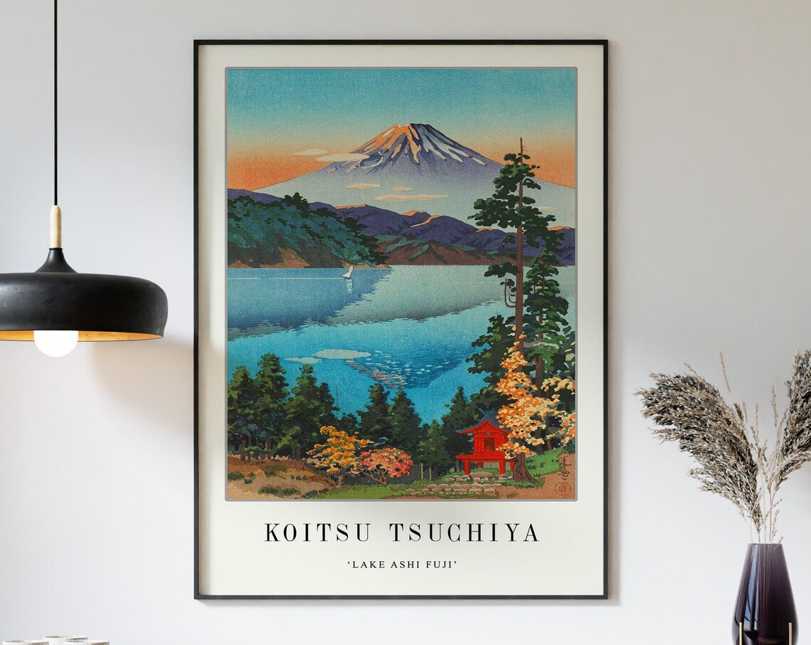 Lake Ashi Fuji Japanese Travel Poster Print - Image 3