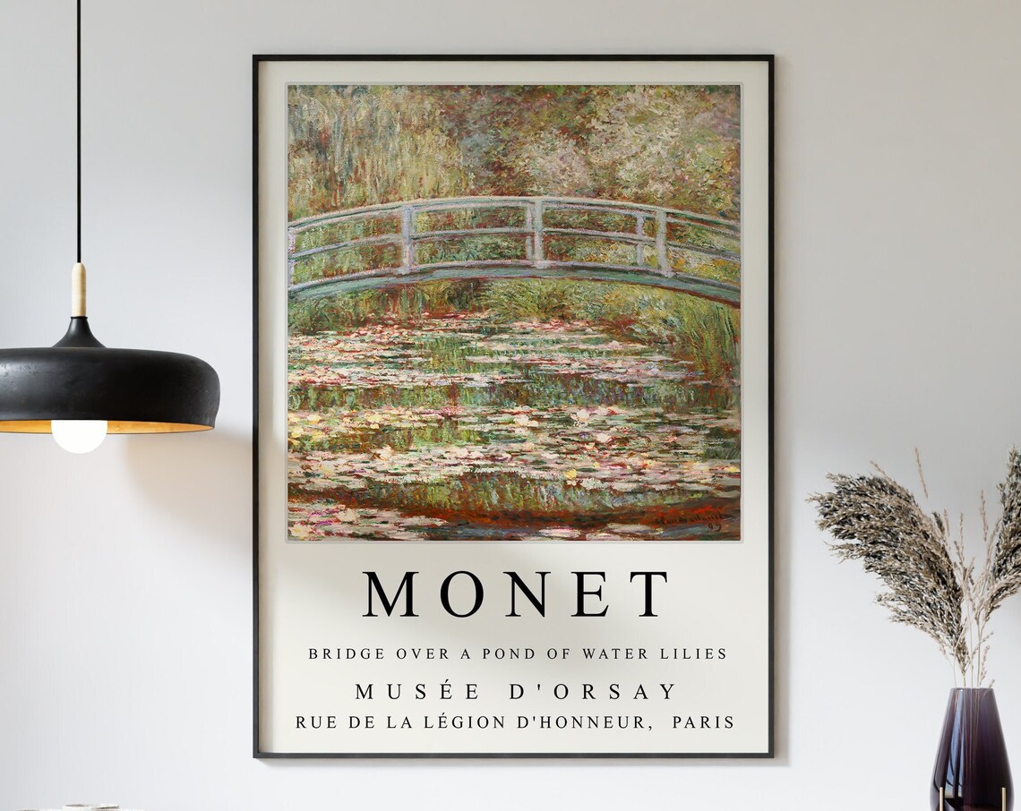 Claude Monet Exhibition Garden Scenery Wall Art Print - Image 3