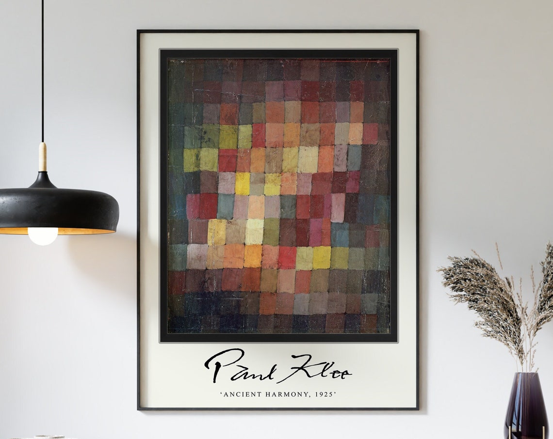 Paul Klee Ancient Harmony 1925 Color Grid Abstract Decor Poster - Image 3