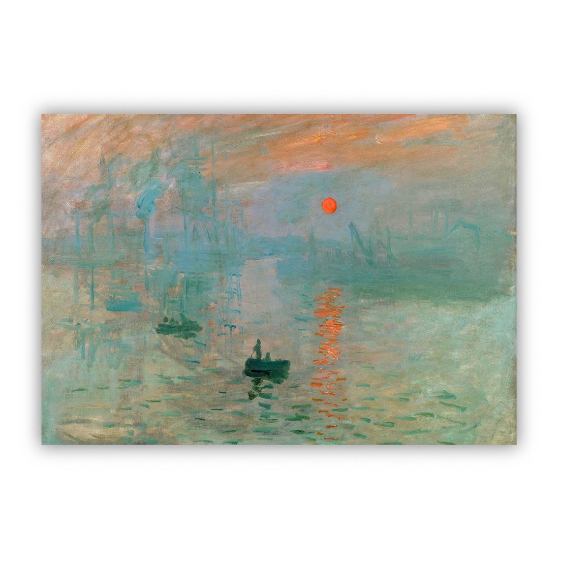 Claude Monet Impression Sunrise Harbor Famous Impressionist Art Print - Image 2