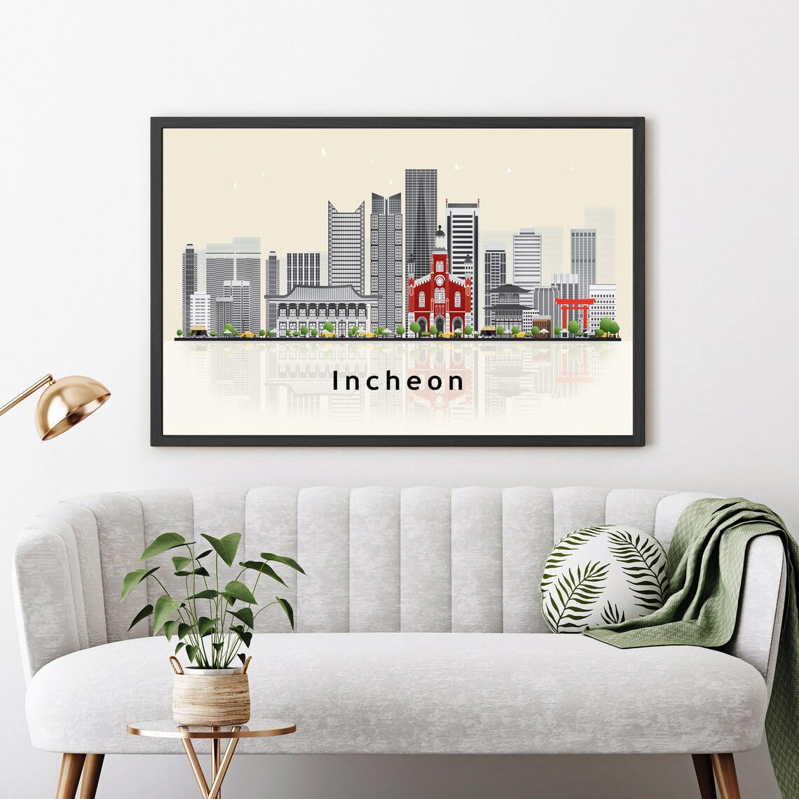 Bangkok Thailand Modern Skyline Illustration Landmarks Travel Poster - Image 3