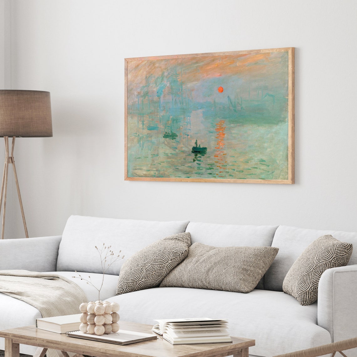 Claude Monet Impression Sunrise Harbor Famous Impressionist Art Print - Image 4
