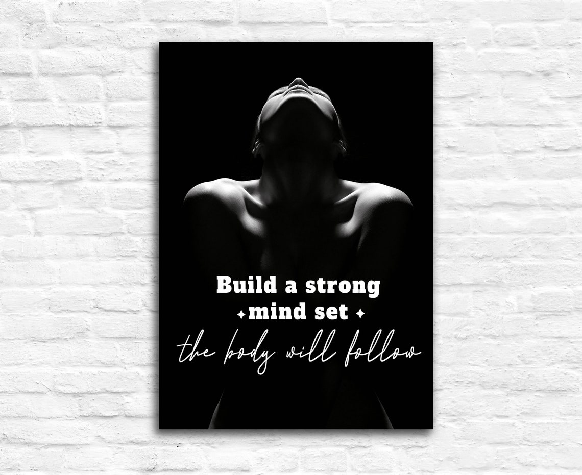 Gym Wall Art Gym Poster Gym Quote Gym Dcor Home Gym Home Gym Dcor Home Gym Poster Inspired Poster Fitness Dcor Motivational Quote - Image 2
