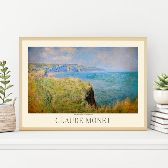 Claude Monet Painting Prints Museum Gallery Exhibition Poster Claude Monet Artworks Claude Monet Poster Prints Monet Vintage Print