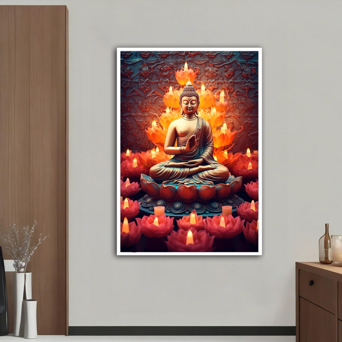 Buddha Meditation Art Print, Spiritual Wall Art - Image 3