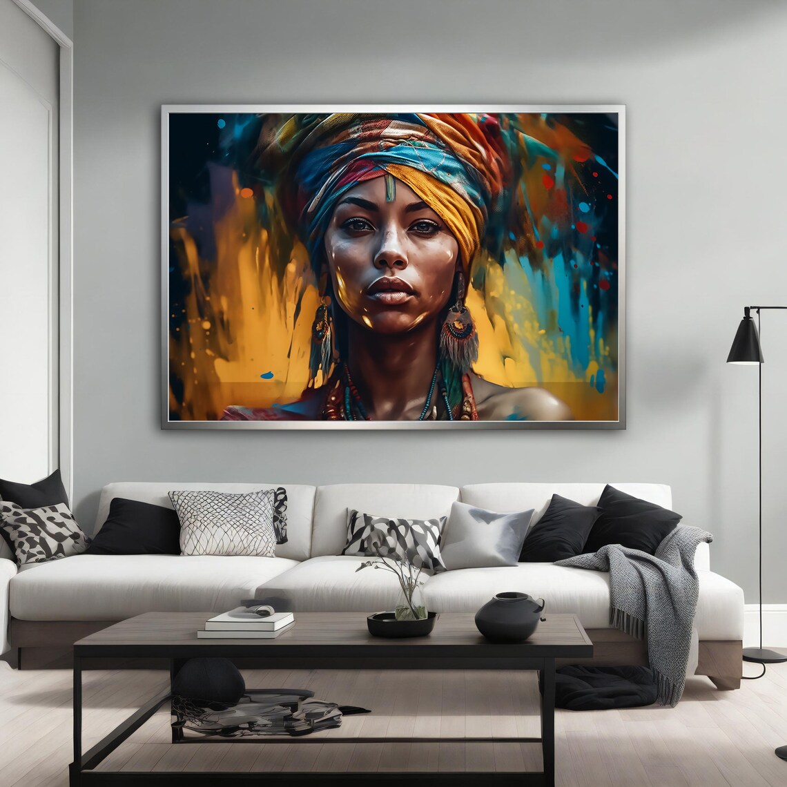 Ethnic Modern Wall Art Ethnic Wall Decor African Wall Art African Print Ethnic Ethnic Painting Print - Image 5