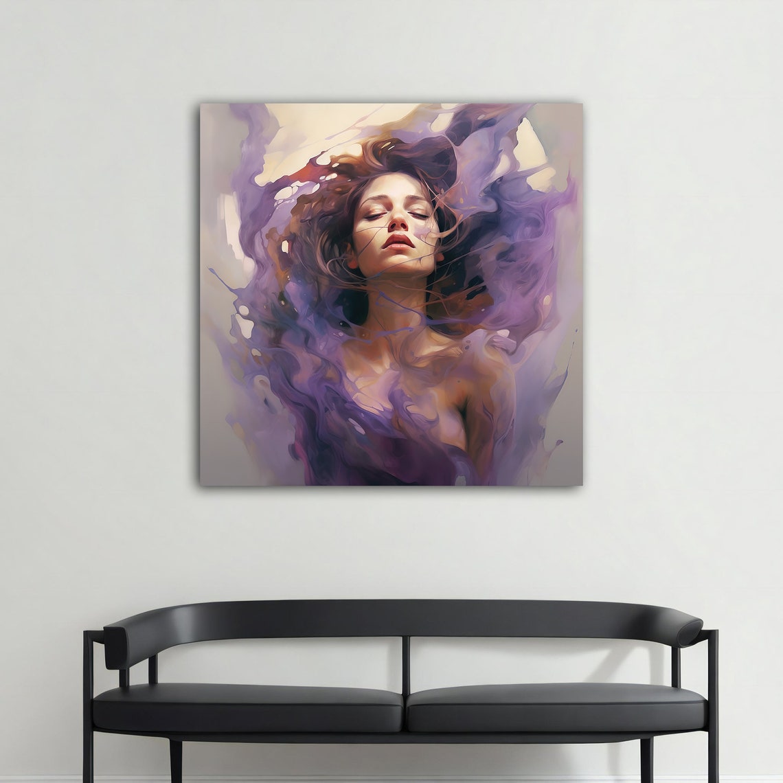 Colorful Woman Modern Print Colorful Woman Modern Wall Art Colorful Abstract Woman Painting Feminine Woman Wall Decor - Image 4