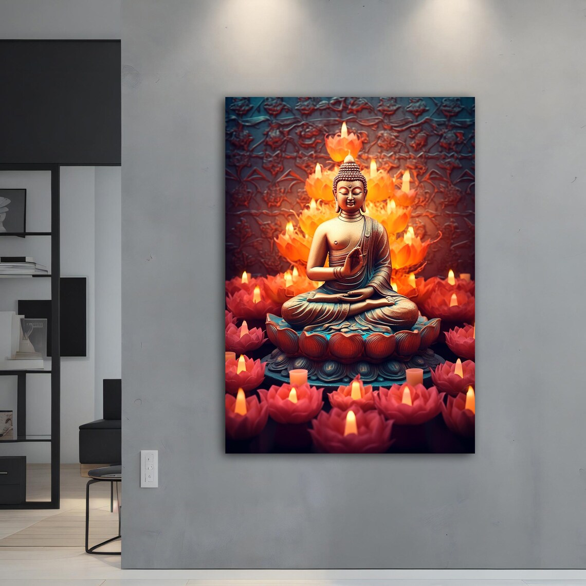 Buddha Meditation Art Print, Spiritual Wall Art - Image 2